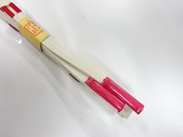  未使用品　正絹　手組帯締め